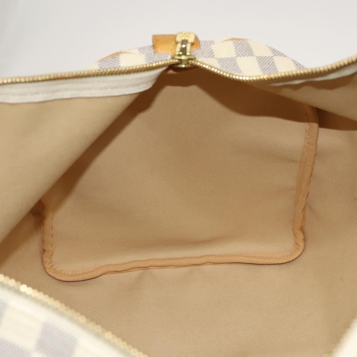 LOUIS VUITTON Damier Azur Keepall 50 Boston Bag N41430 LV Auth mr1315