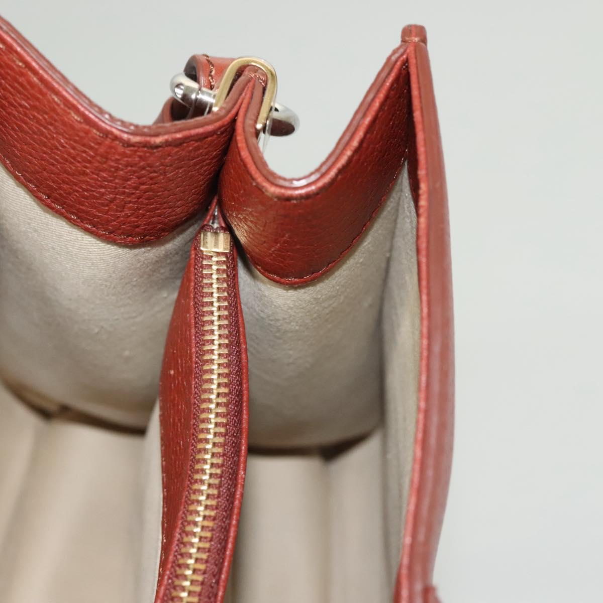 Chloe Abbey Hand Bag Leather 2way Brown Gold Auth mr1375