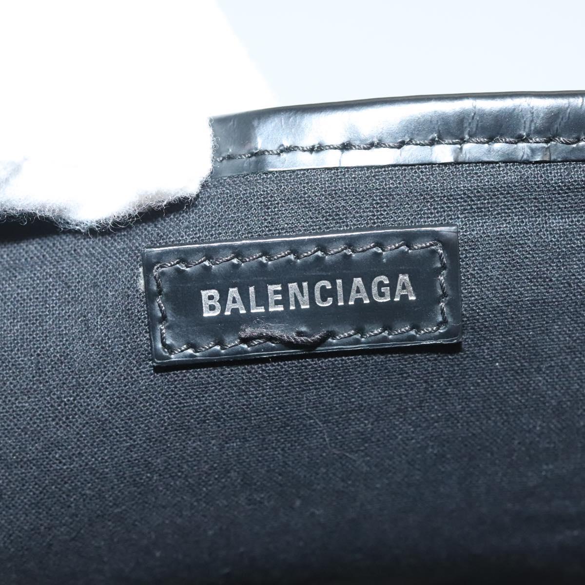 BALENCIAGA Cabas S Tote Bag Canvas White 339933 Auth mr1425