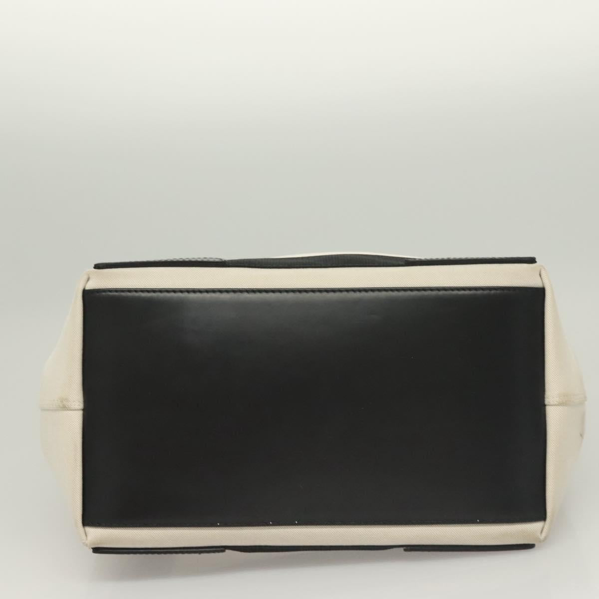 BALENCIAGA Cabas S Tote Bag Canvas White 339933 Auth mr1425