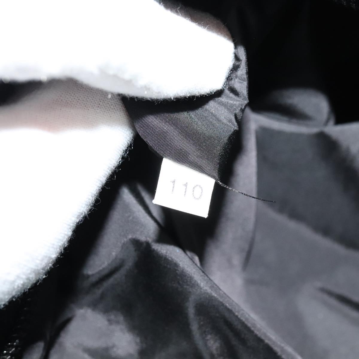 PRADA Tote Bag Nylon Blue Silver Auth mr1463