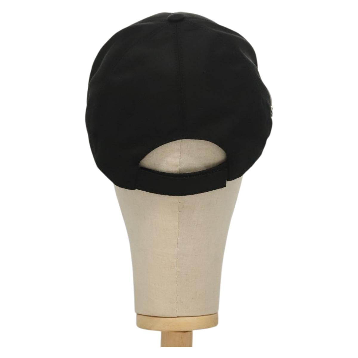 PRADA Cap Nylon M Black Auth mr1473