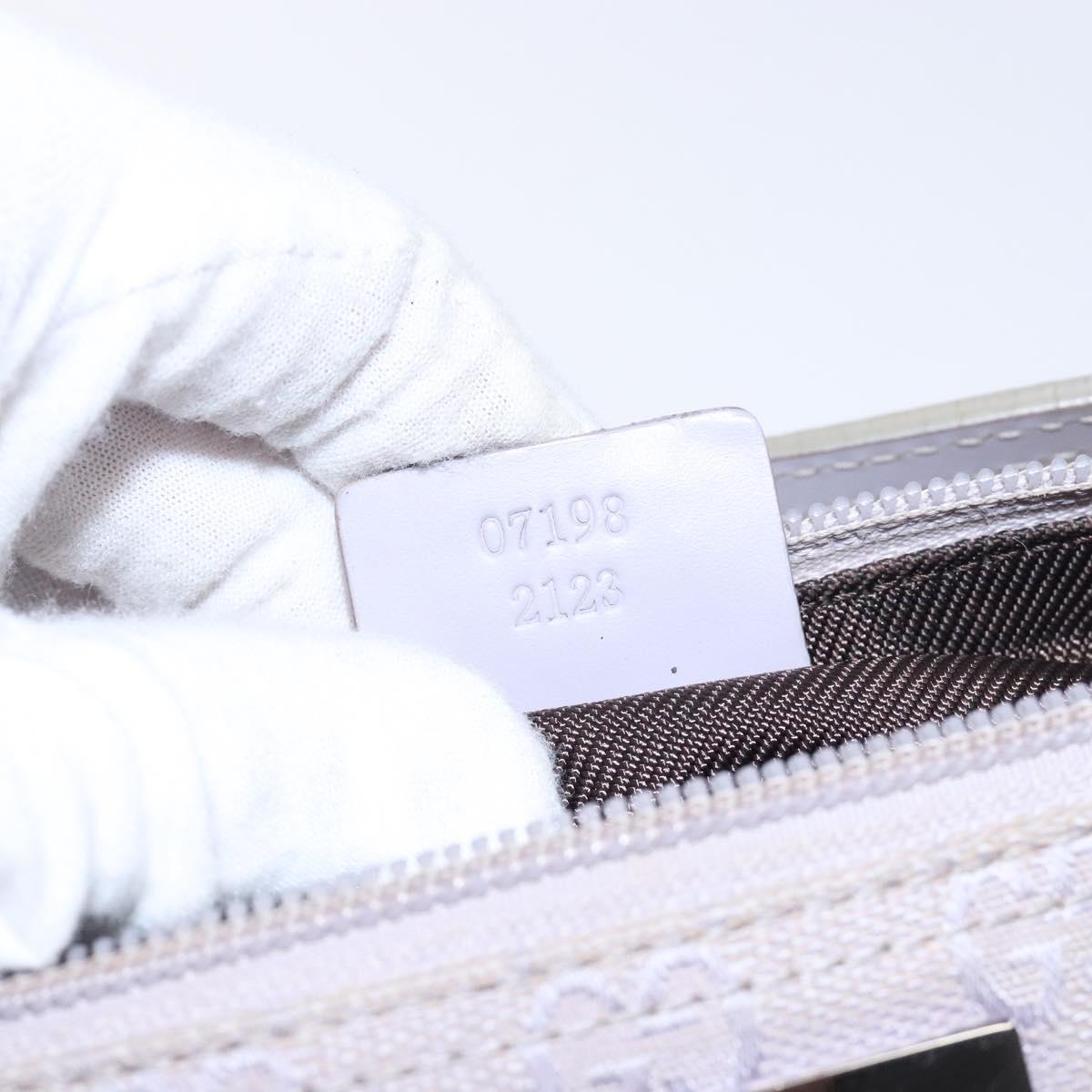 GUCCI GG Canvas Accessory Pouch Purple Silver 7198 Auth mr1477