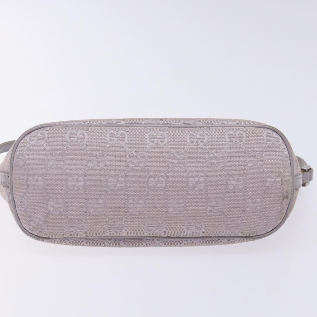 GUCCI GG Canvas Accessory Pouch Purple Silver 7198 Auth mr1477