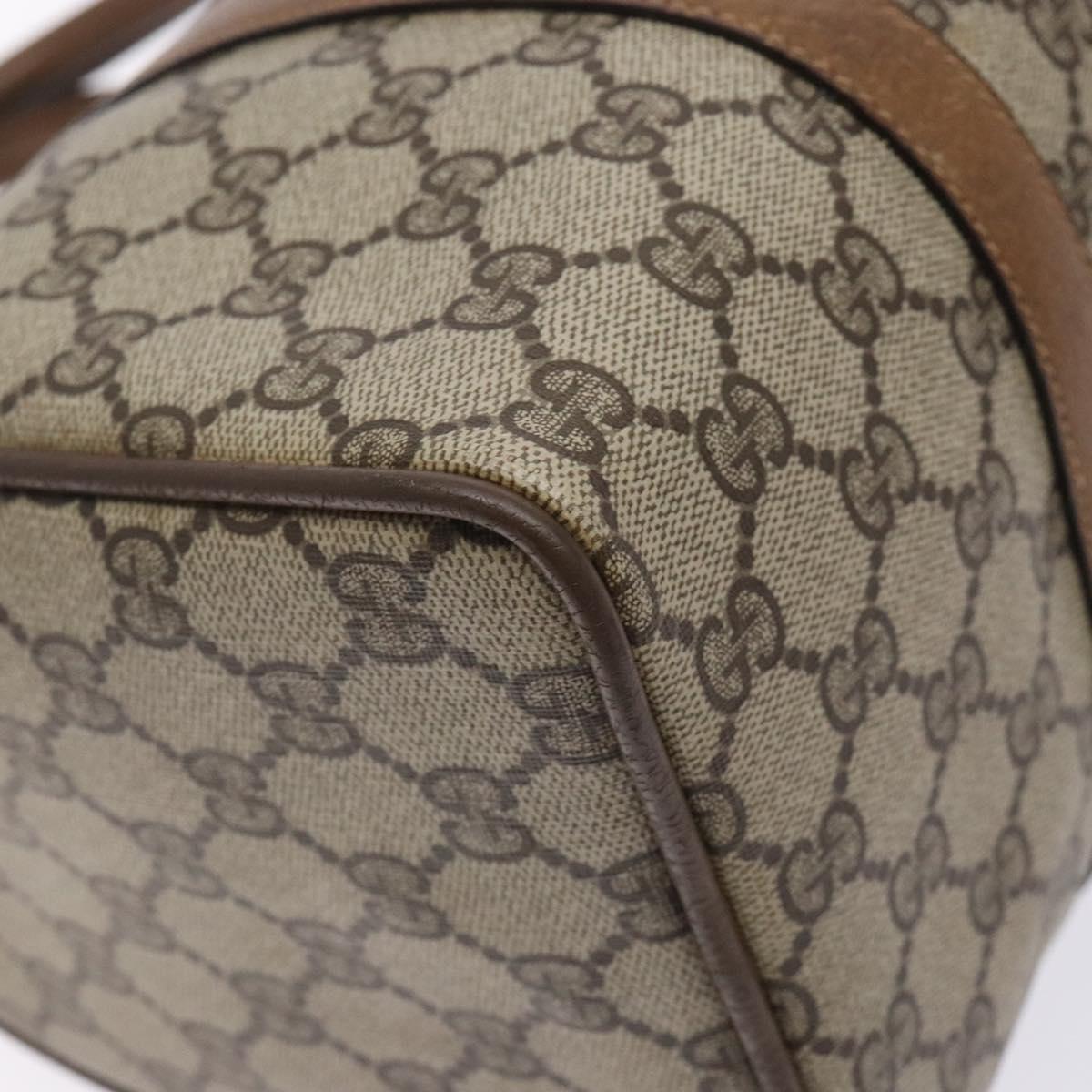 GUCCI GG Supreme Web Sherry Line Bag PVC Beige Red Green 39 02 007 Auth mr1490