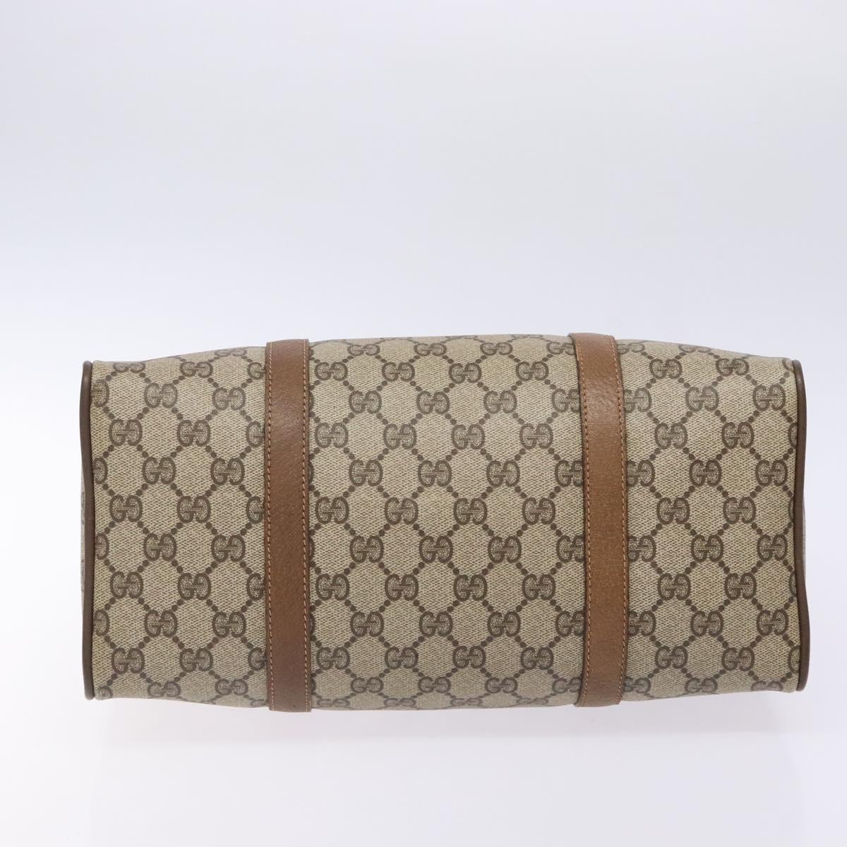GUCCI GG Supreme Web Sherry Line Bag PVC Beige Red Green 39 02 007 Auth mr1490