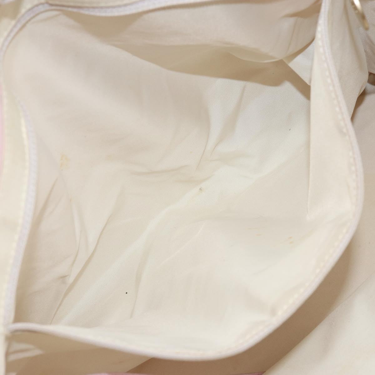 CHANEL New Travel Line Tote Bag Nylon Pink Gold CC Auth mr1511