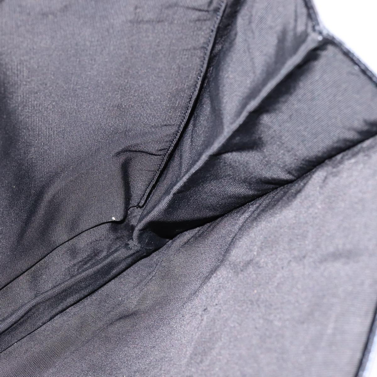 CHANEL Shoulder Bag Leather Black Gold CC Auth mr1518