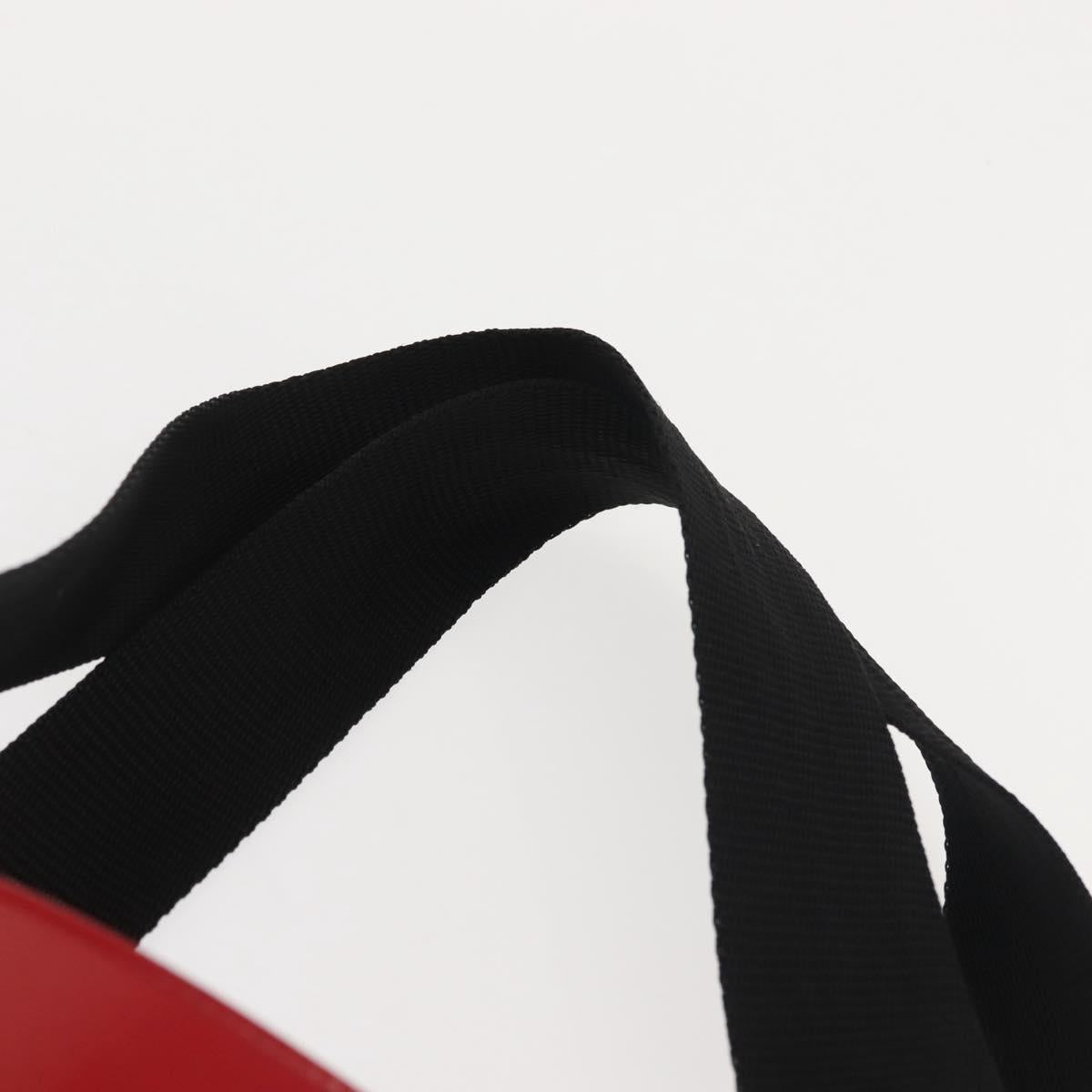 CHANEL Etanche Waterproof Tote Bag Vinyl Red CC Auth mr1520