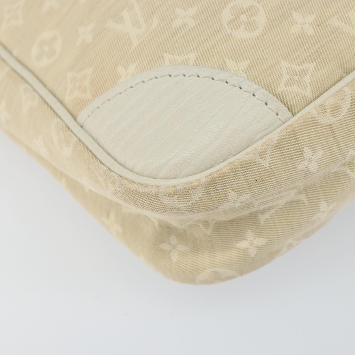 LOUIS VUITTON Monogram Mini Lin Danube Shoulder Bag Dunne M95318 LV Auth mr1523