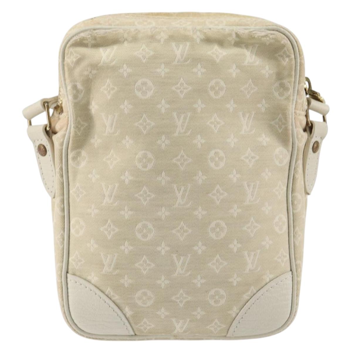 LOUIS VUITTON Monogram Mini Lin Danube Shoulder Bag Dunne M95318 LV Auth mr1523