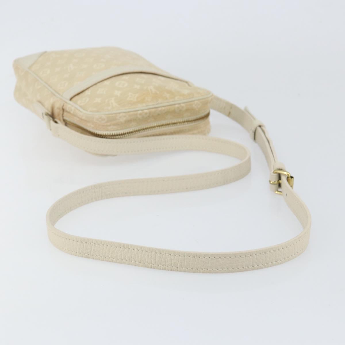 LOUIS VUITTON Monogram Mini Lin Danube Shoulder Bag Dunne M95318 LV Auth mr1523