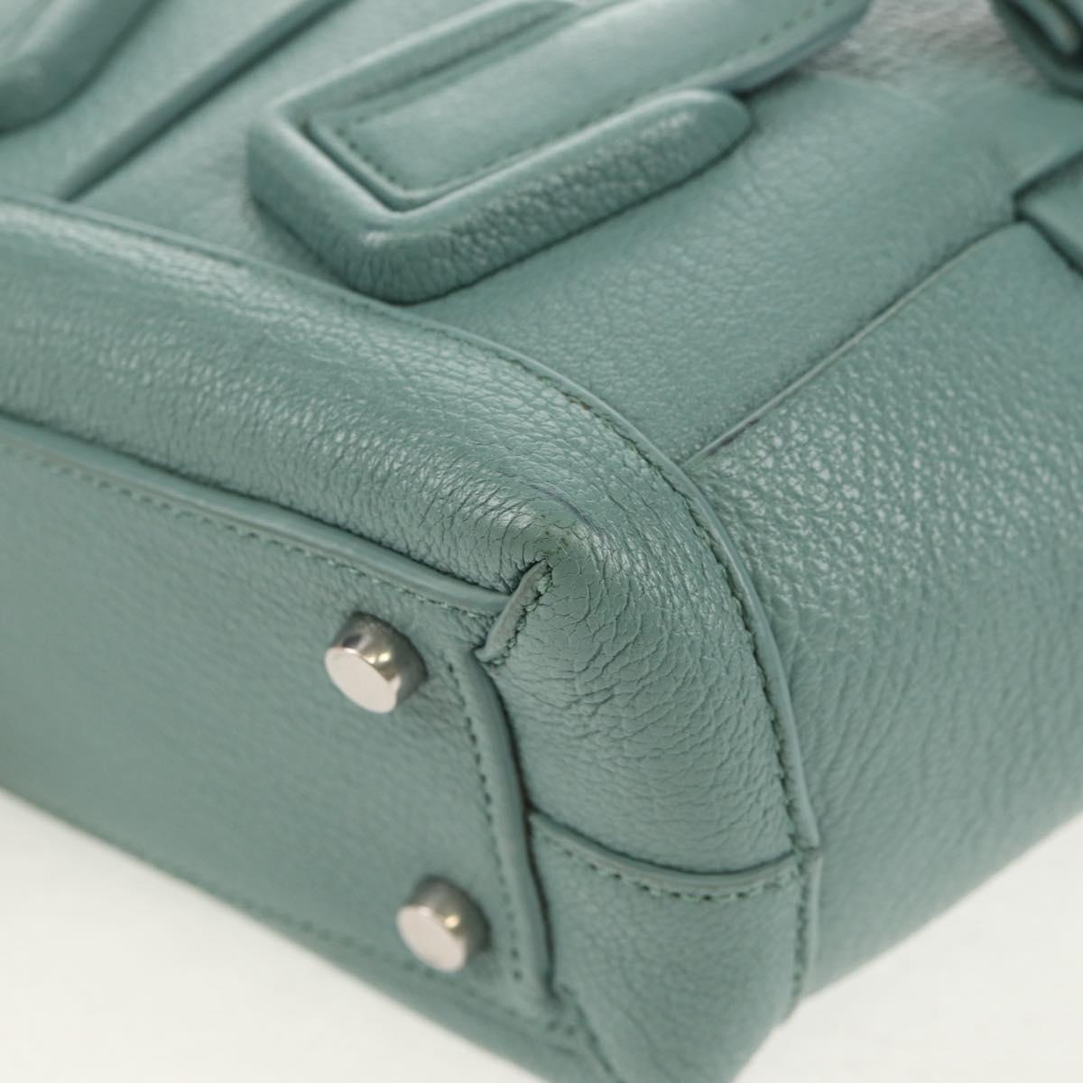 BOTTEGA VENETA MAXI INTRECCIATO Mini Arco Bag Leather 2way Green Auth mr1536V