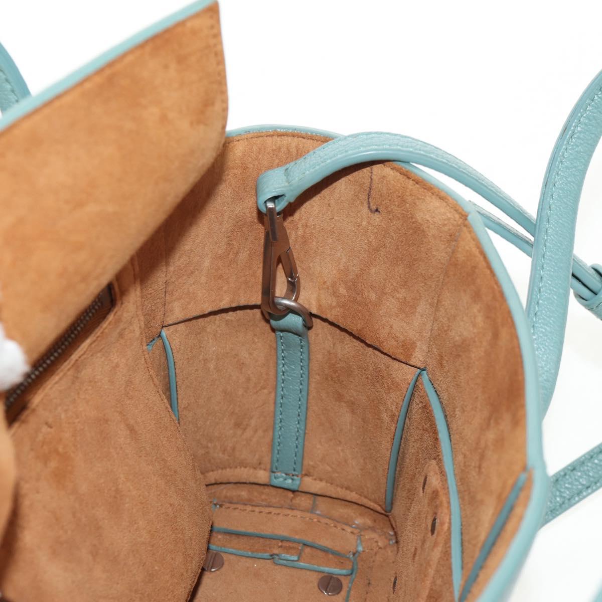 BOTTEGA VENETA MAXI INTRECCIATO Mini Arco Bag Leather 2way Green Auth mr1536V