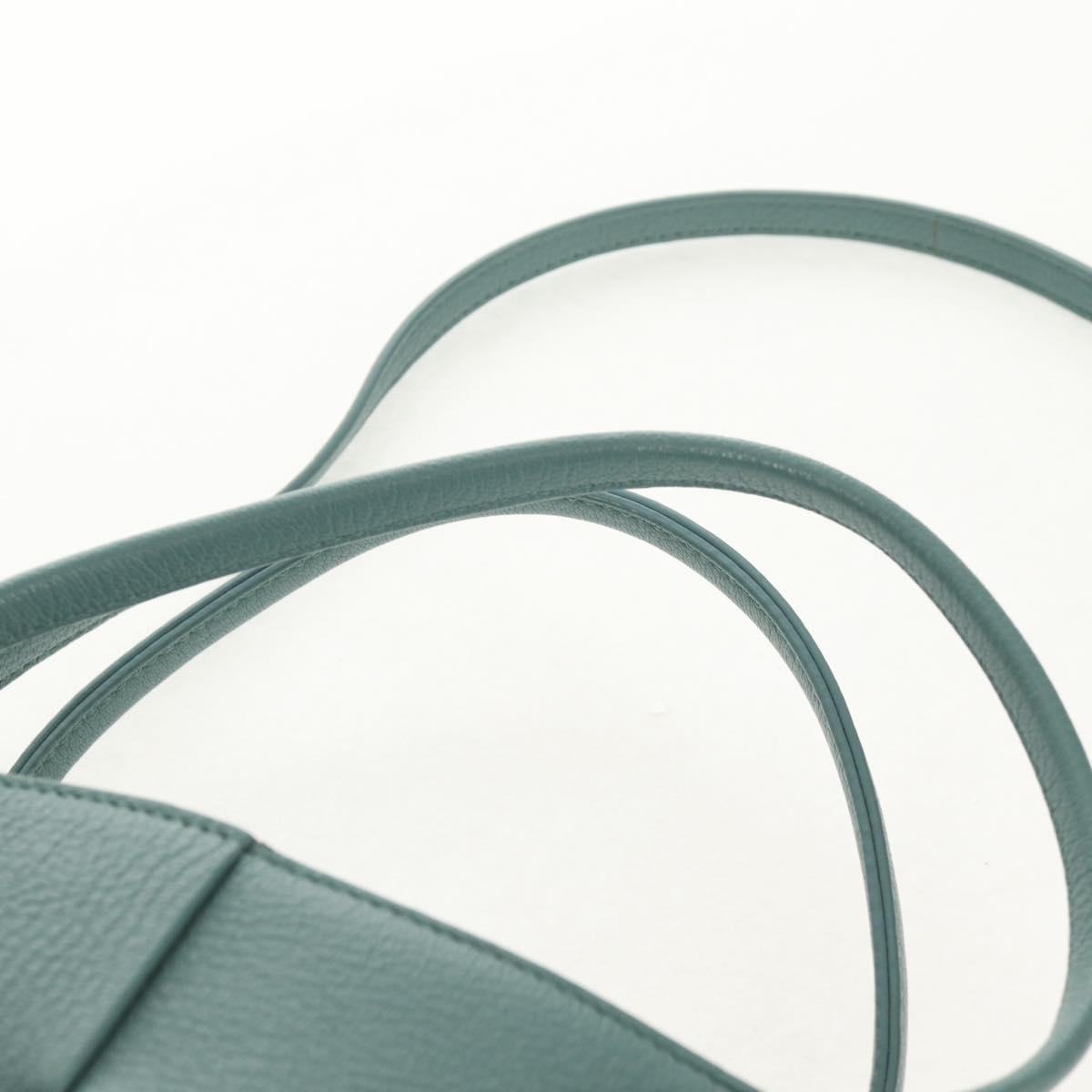 BOTTEGA VENETA MAXI INTRECCIATO Mini Arco Bag Leather 2way Green Auth mr1536V