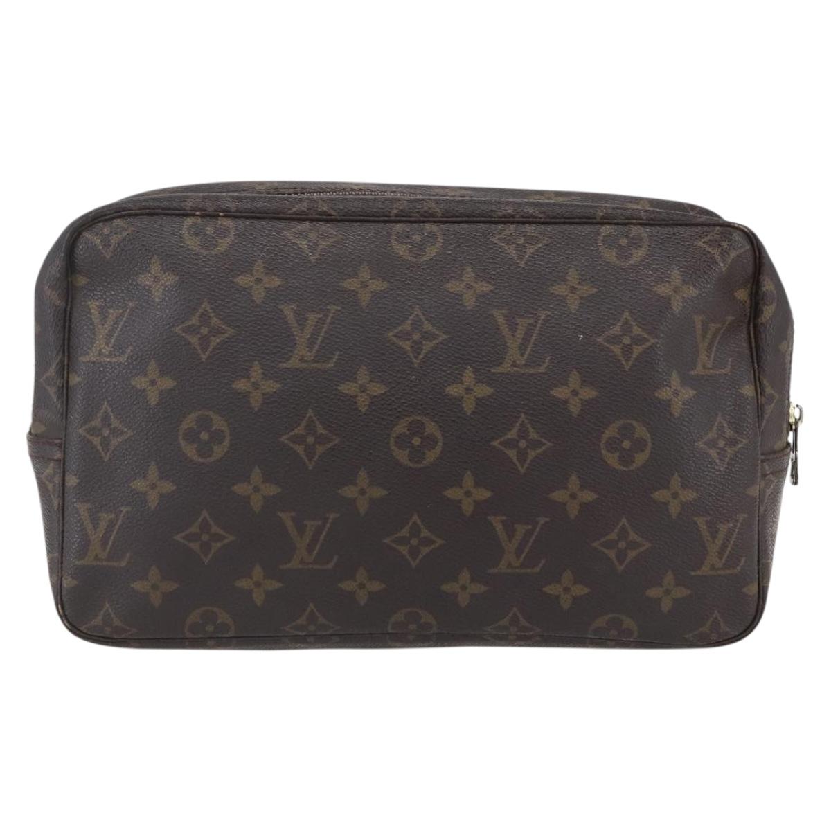 LOUIS VUITTON Monogram Trousse Toilette 28 Clutch Bag M47522 LV Auth mr1538