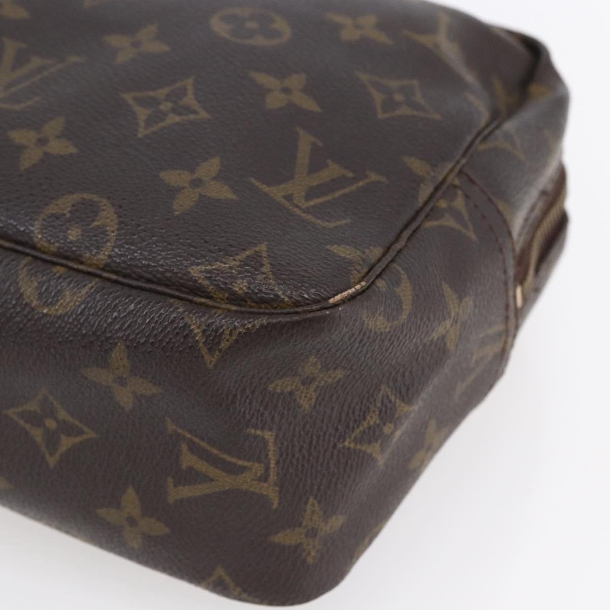 LOUIS VUITTON Monogram Trousse Toilette 28 Clutch Bag M47522 LV Auth mr1538
