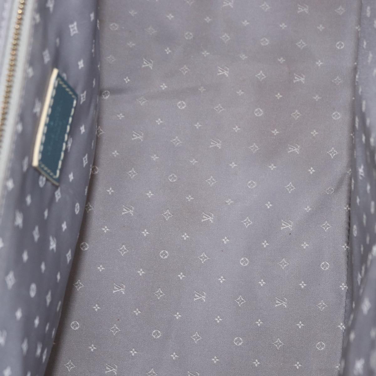 LOUIS VUITTON Suhari Angenu PM Hand Bag Leather Blue M91807 LV Auth mr1540V