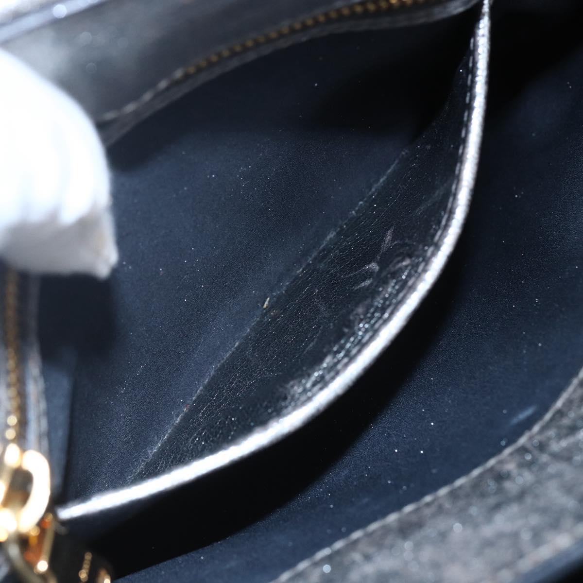 Miu Miu Madras Hand Bag Leather 2way Gold Auth mr1549