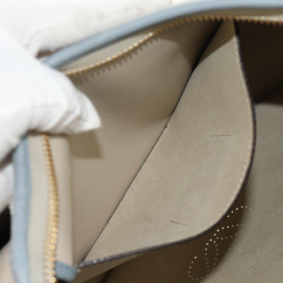 LOEWE Sofia Shoulder Bag Leather Ivory Gold Auth mr1551A