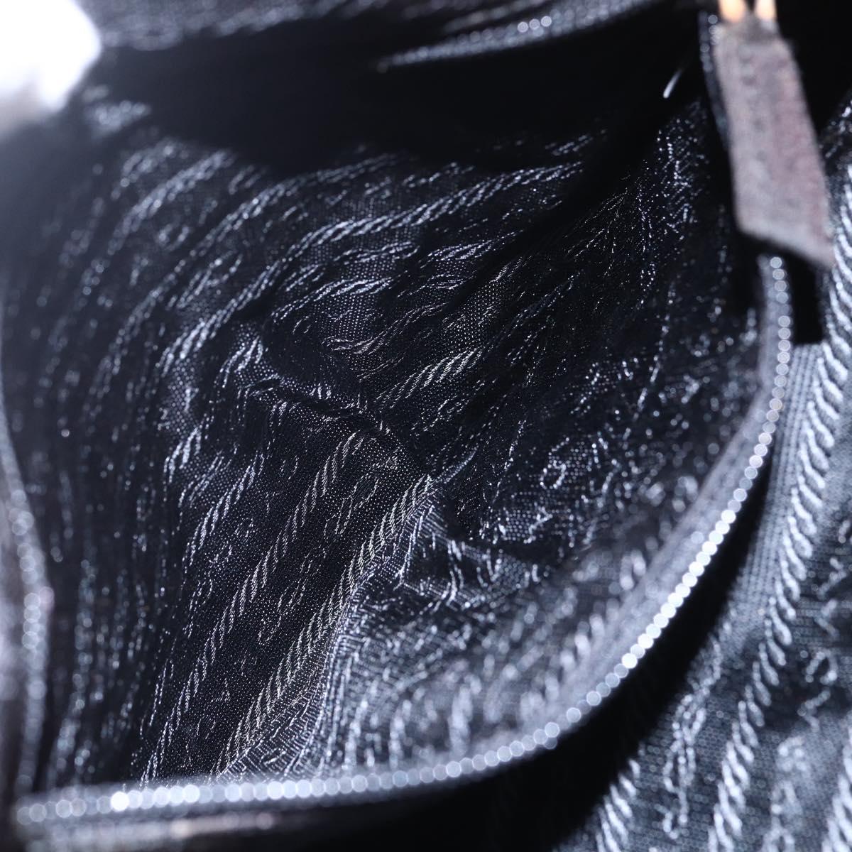 PRADA Quilted Chain Shoulder Bag Nylon Pink Gold Auth mr1558