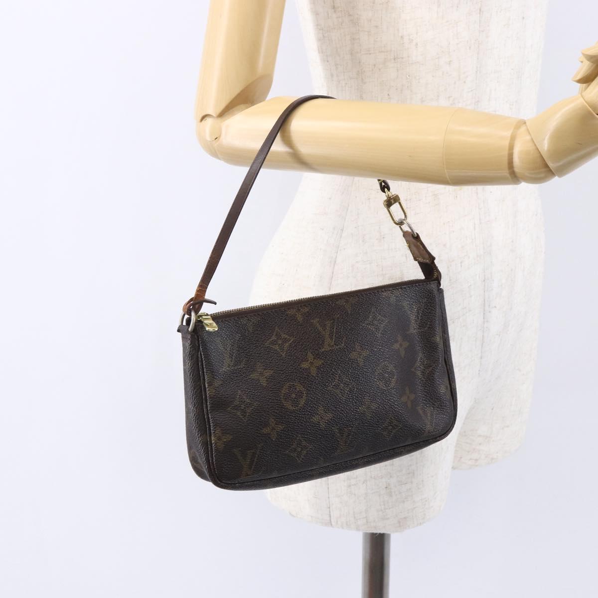 LOUIS VUITTON Monogram Pochette Accessoires Pouch M51980 LV Auth mr1568