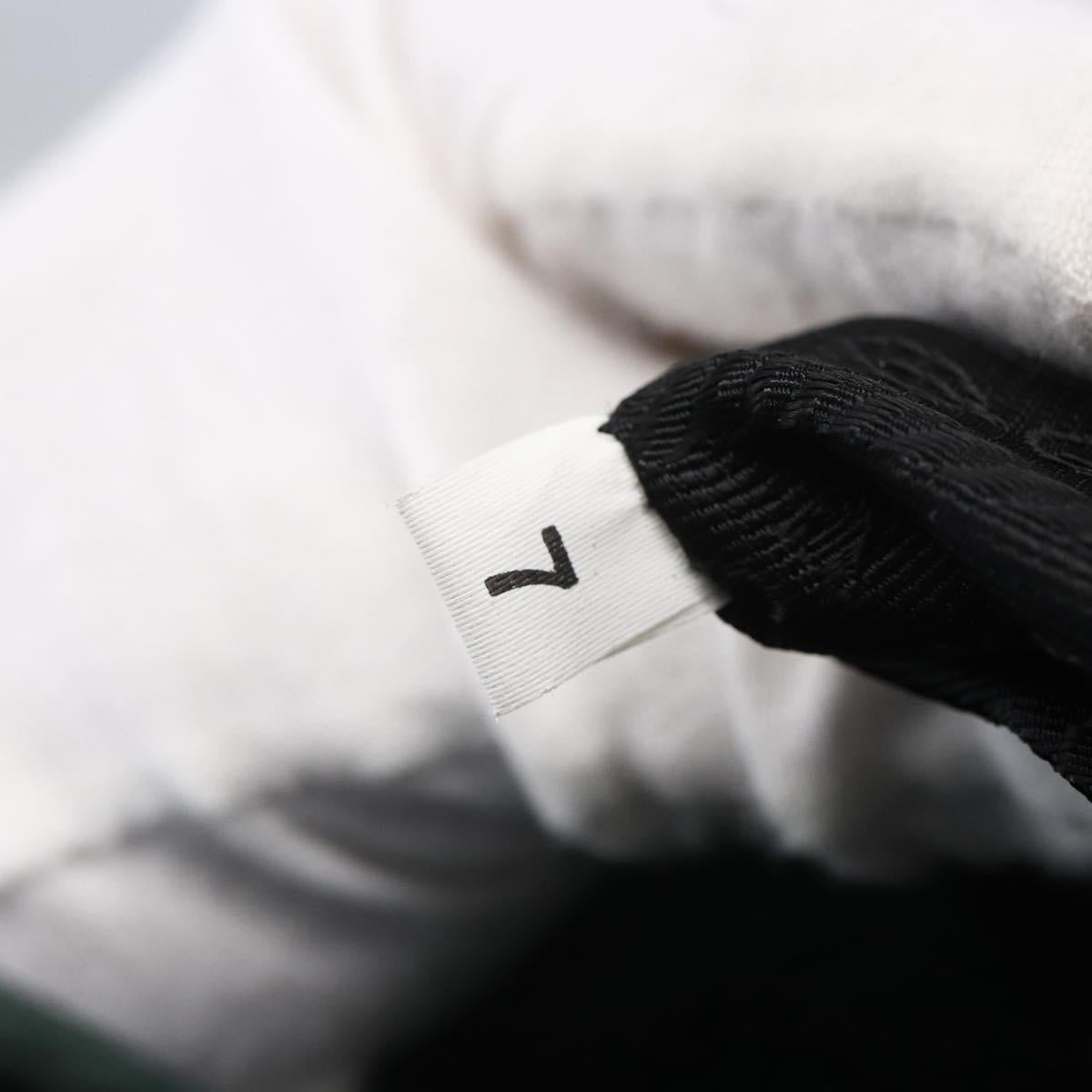 PRADA Hand Bag Nylon Green Silver Auth mr1571