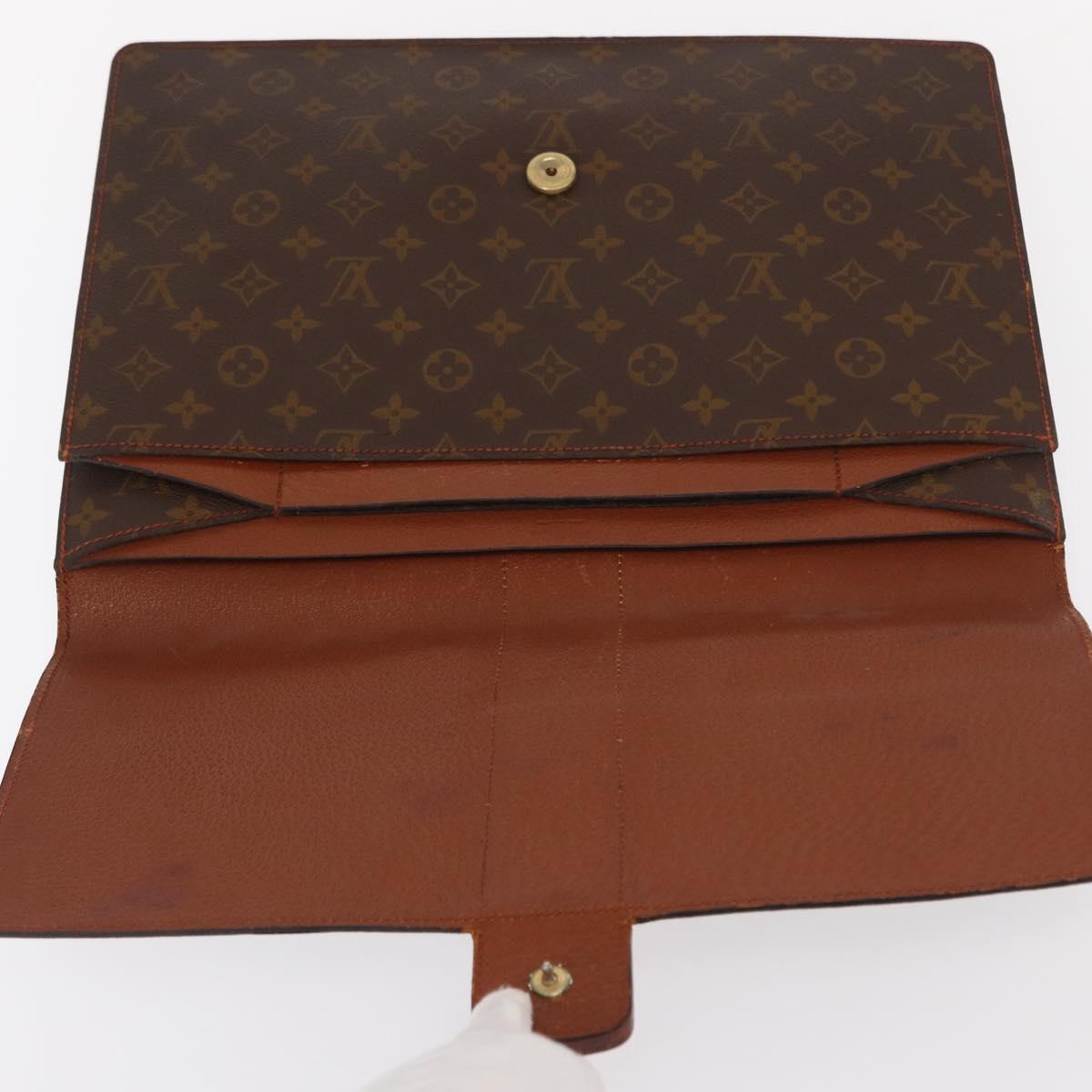 LOUIS VUITTON Monogram Posh Diplomat Homme Clutch Bag No.243 LV Auth mr1574