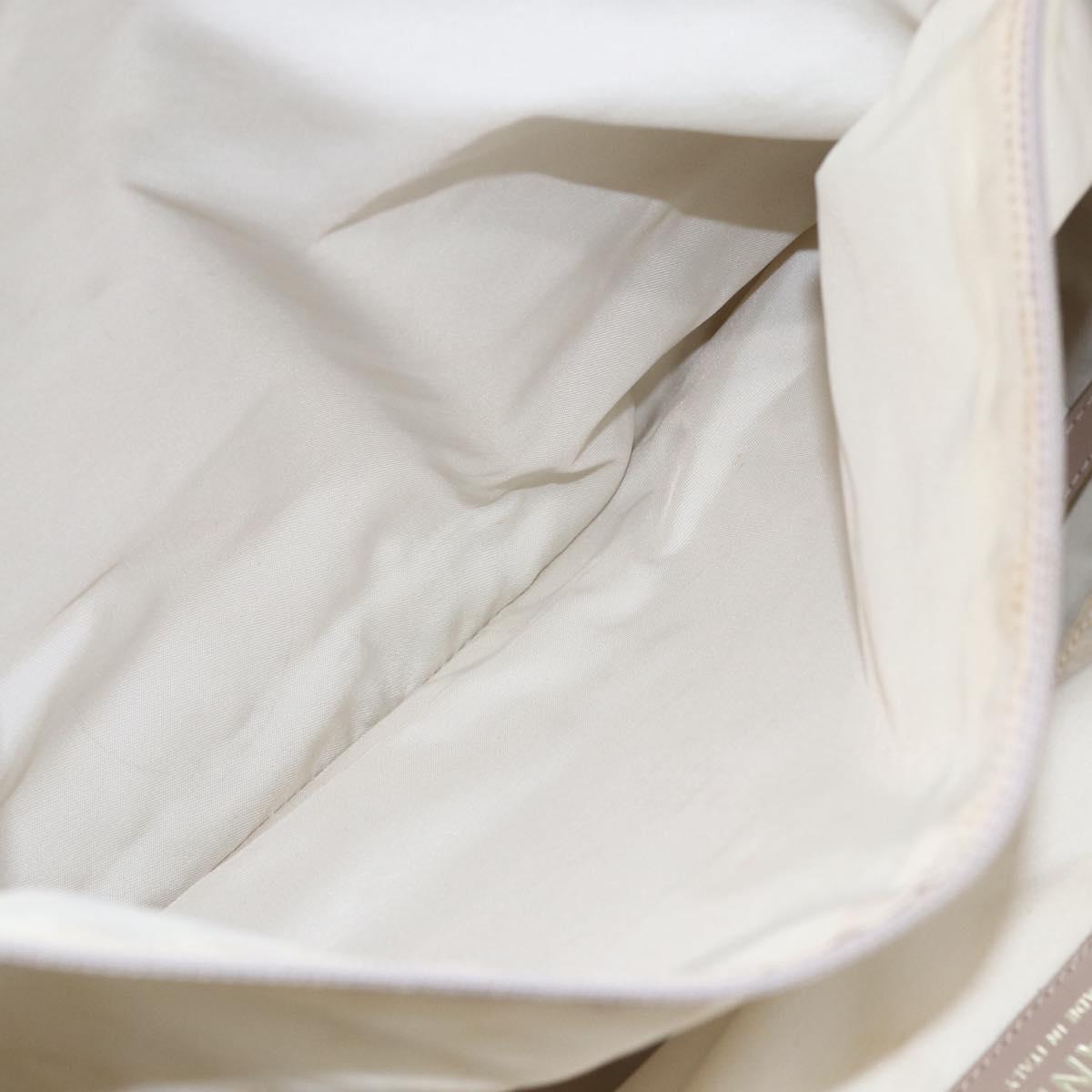 CHANEL New Travel Line Tote Bag Nylon Beige Gold CC Auth mr1575