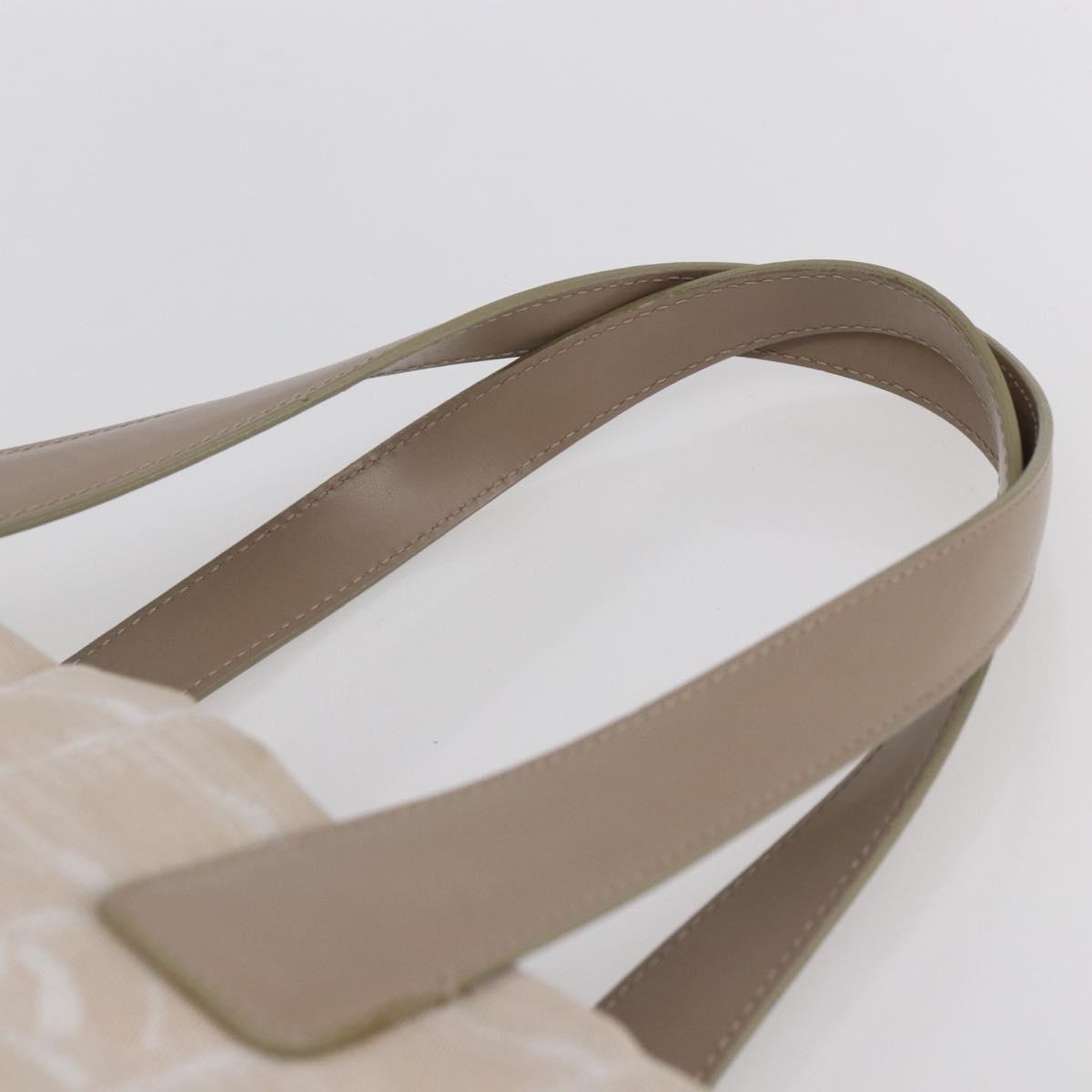 CHANEL New Travel Line Tote Bag Nylon Beige Gold CC Auth mr1575