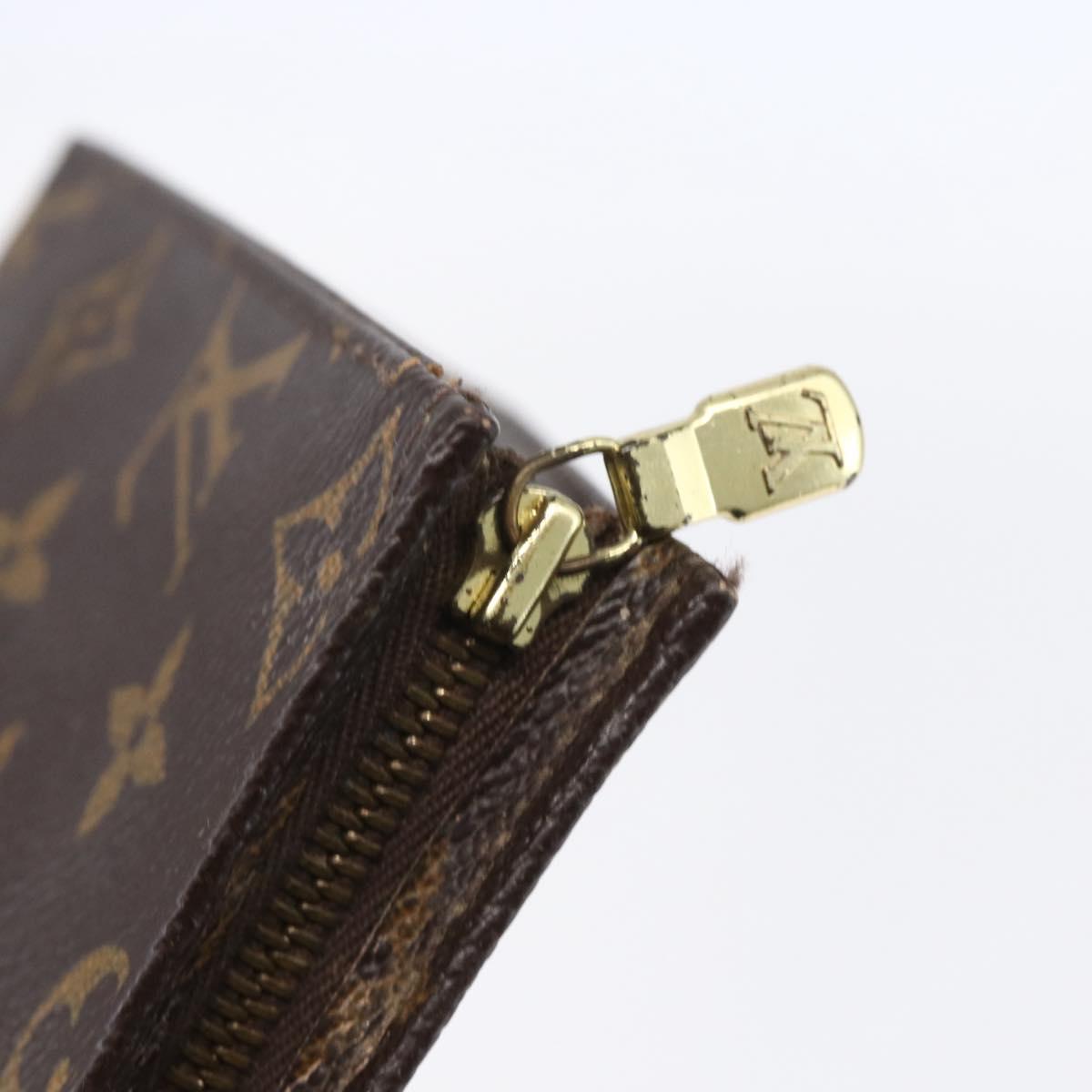 LOUIS VUITTON Monogram Poche Toilette 19 Pouch M47544 LV Auth mr1582