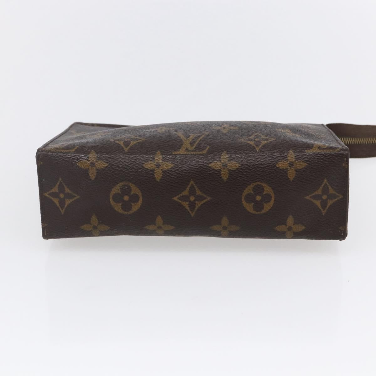 LOUIS VUITTON Monogram Poche Toilette 19 Pouch M47544 LV Auth mr1582