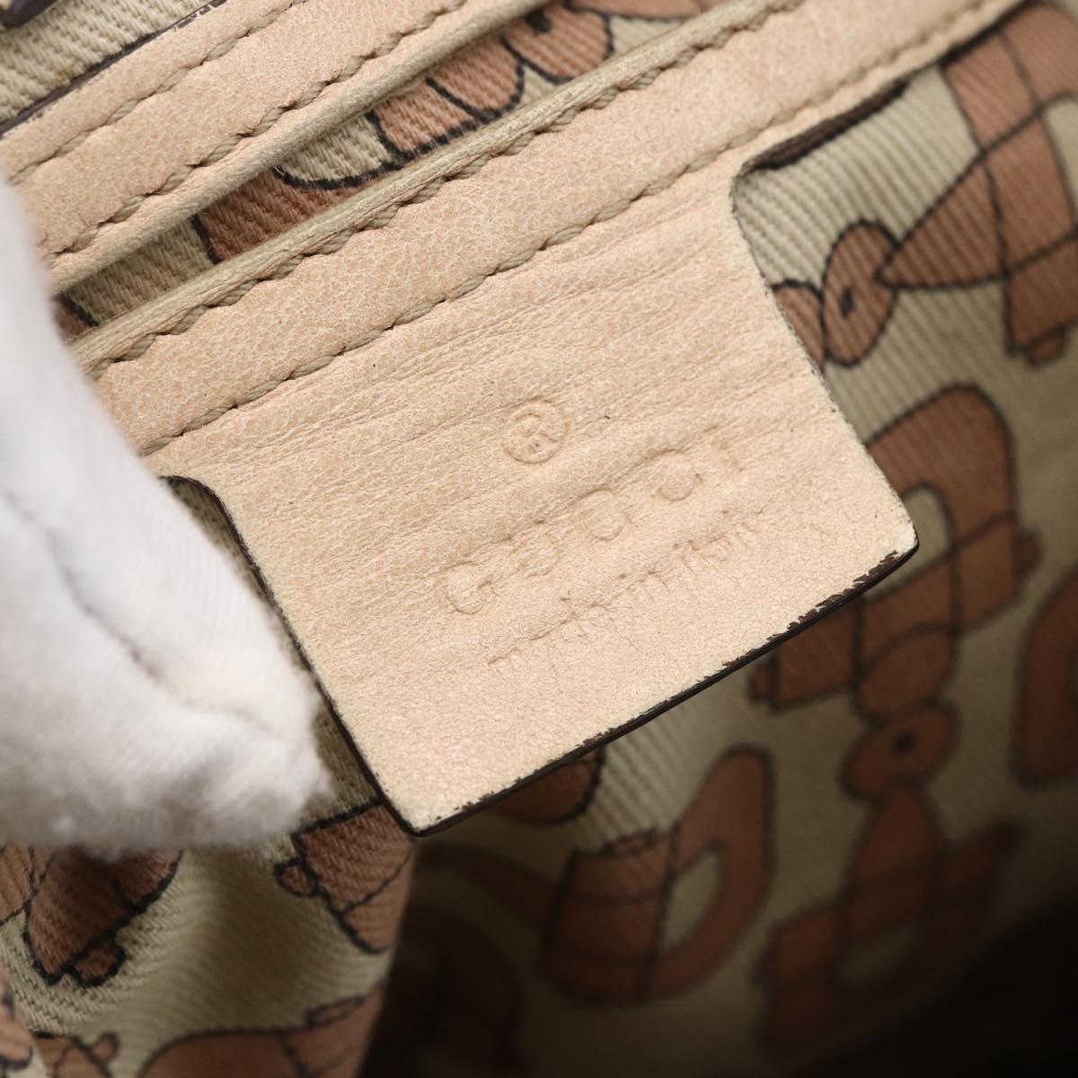 GUCCI GG Canvas Guccissima Tote Bag Leather Gold Beige pink 197953 Auth mr1583