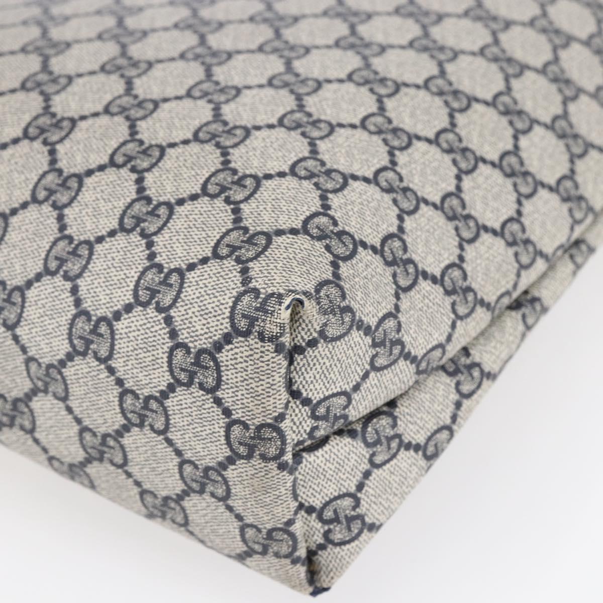 GUCCI GG Supreme Sherry Line Tote Bag PVC Navy 39 02 003 Auth mr1584