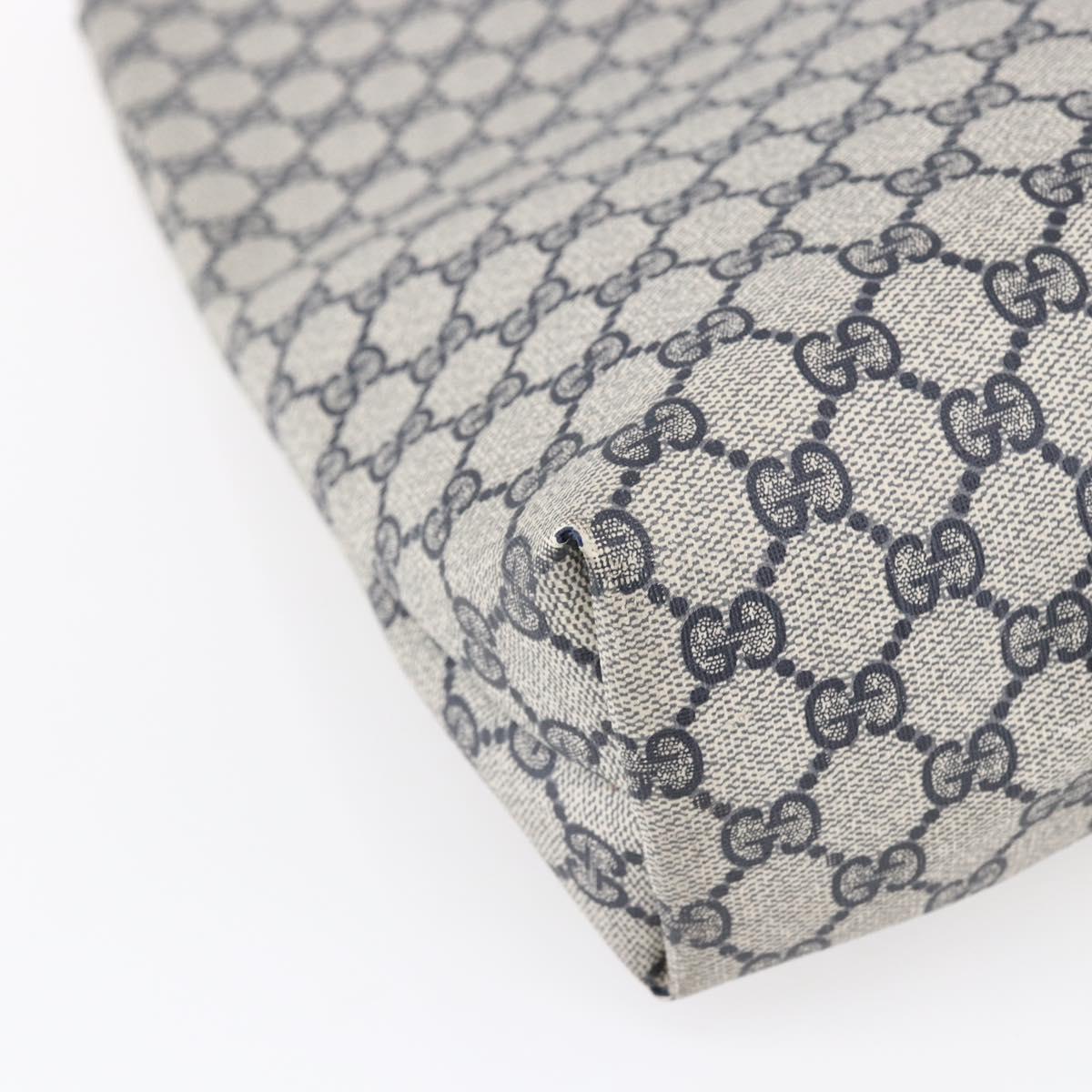 GUCCI GG Supreme Sherry Line Tote Bag PVC Navy 39 02 003 Auth mr1584