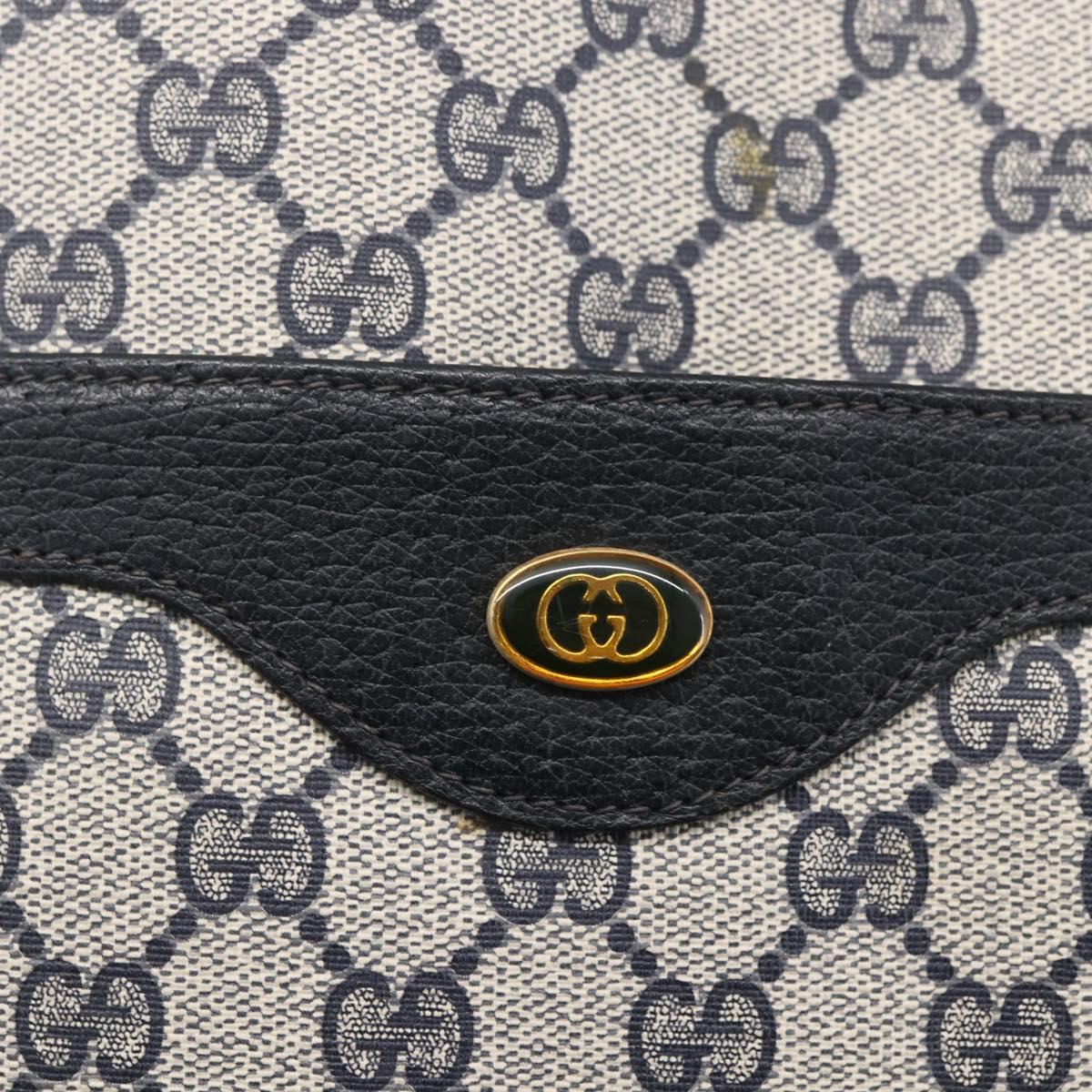 GUCCI GG Supreme Sherry Line Tote Bag PVC Navy 39 02 003 Auth mr1584