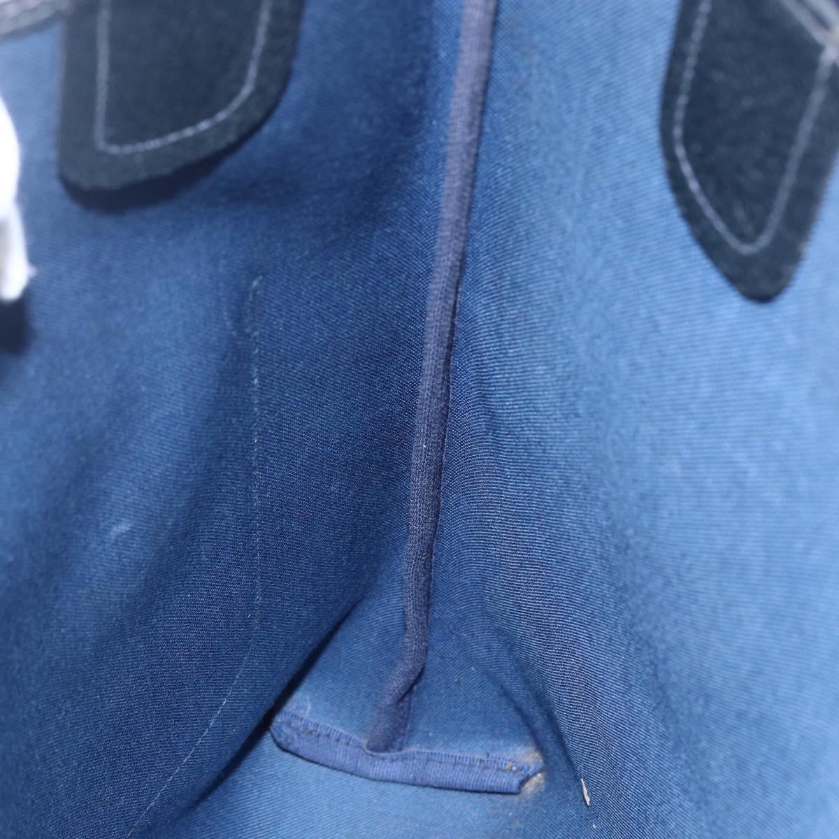 GUCCI GG Supreme Sherry Line Tote Bag PVC Navy 39 02 003 Auth mr1584