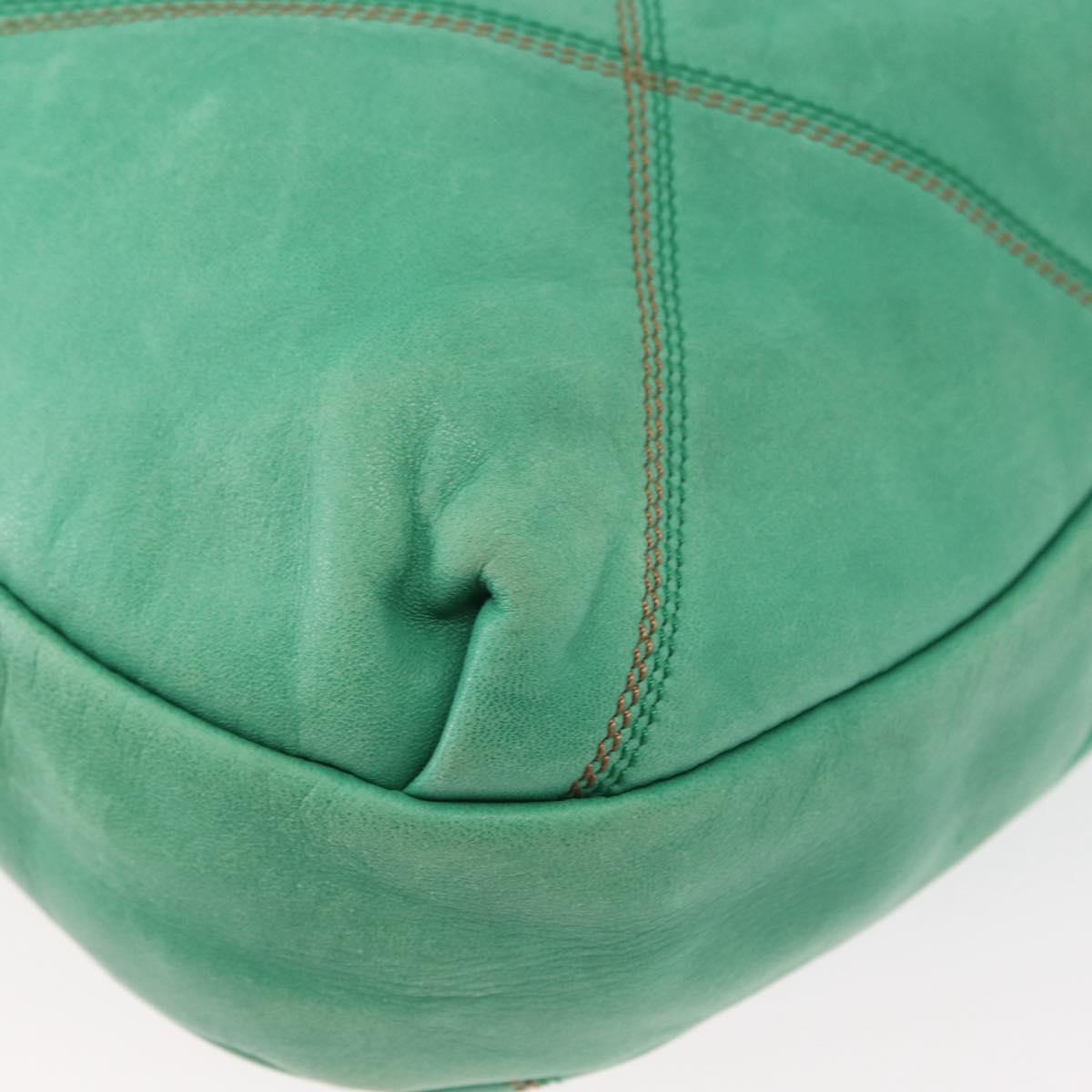 LOEWE Shoulder Bag Leather Green Auth mr1587