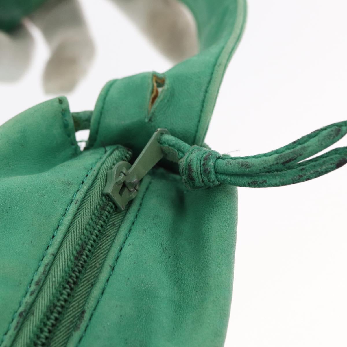 LOEWE Shoulder Bag Leather Green Auth mr1587
