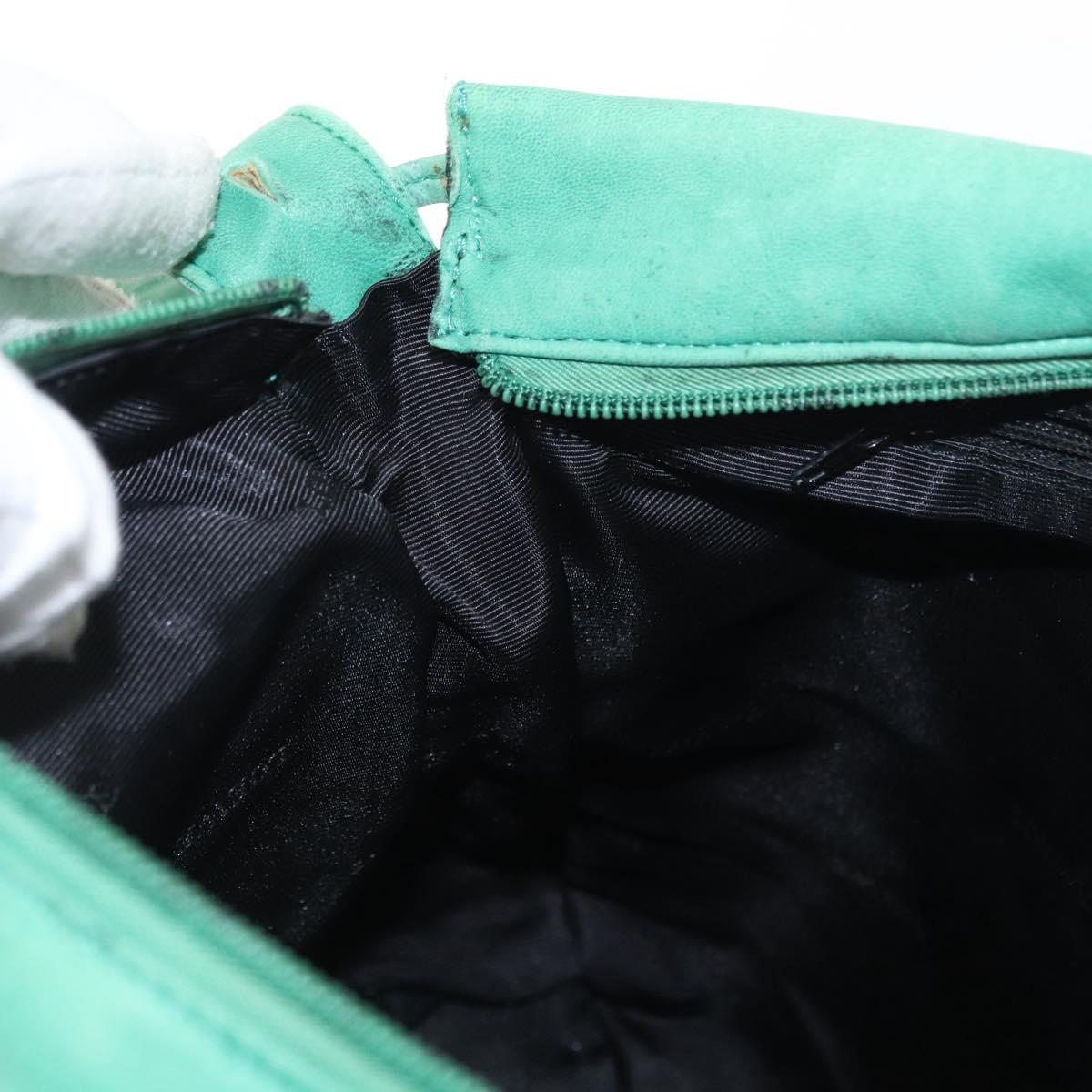 LOEWE Shoulder Bag Leather Green Auth mr1587