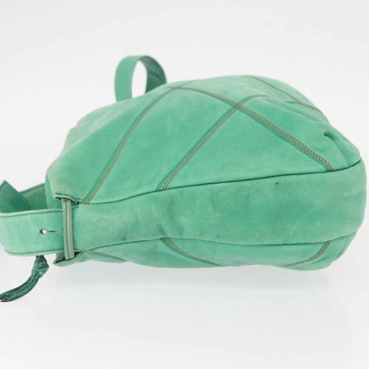 LOEWE Shoulder Bag Leather Green Auth mr1587