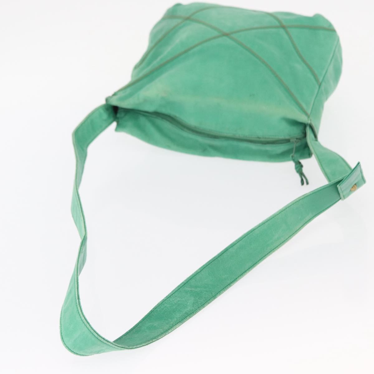 LOEWE Shoulder Bag Leather Green Auth mr1587