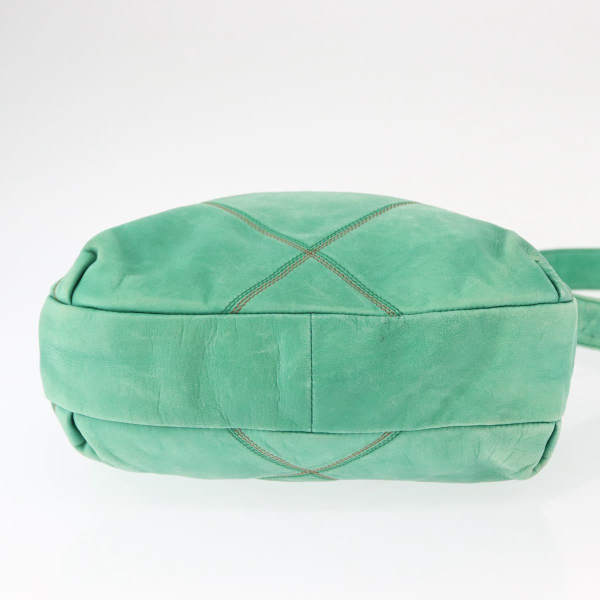 LOEWE Shoulder Bag Leather Green Auth mr1587