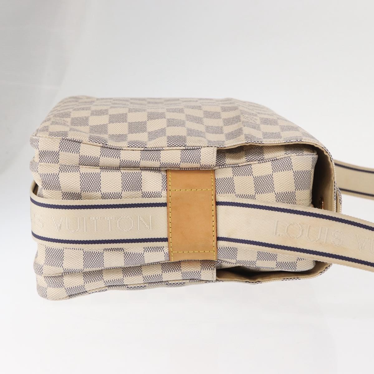 LOUIS VUITTON Damier Azur Naviglio Shoulder Bag N51189 LV Auth mr1589