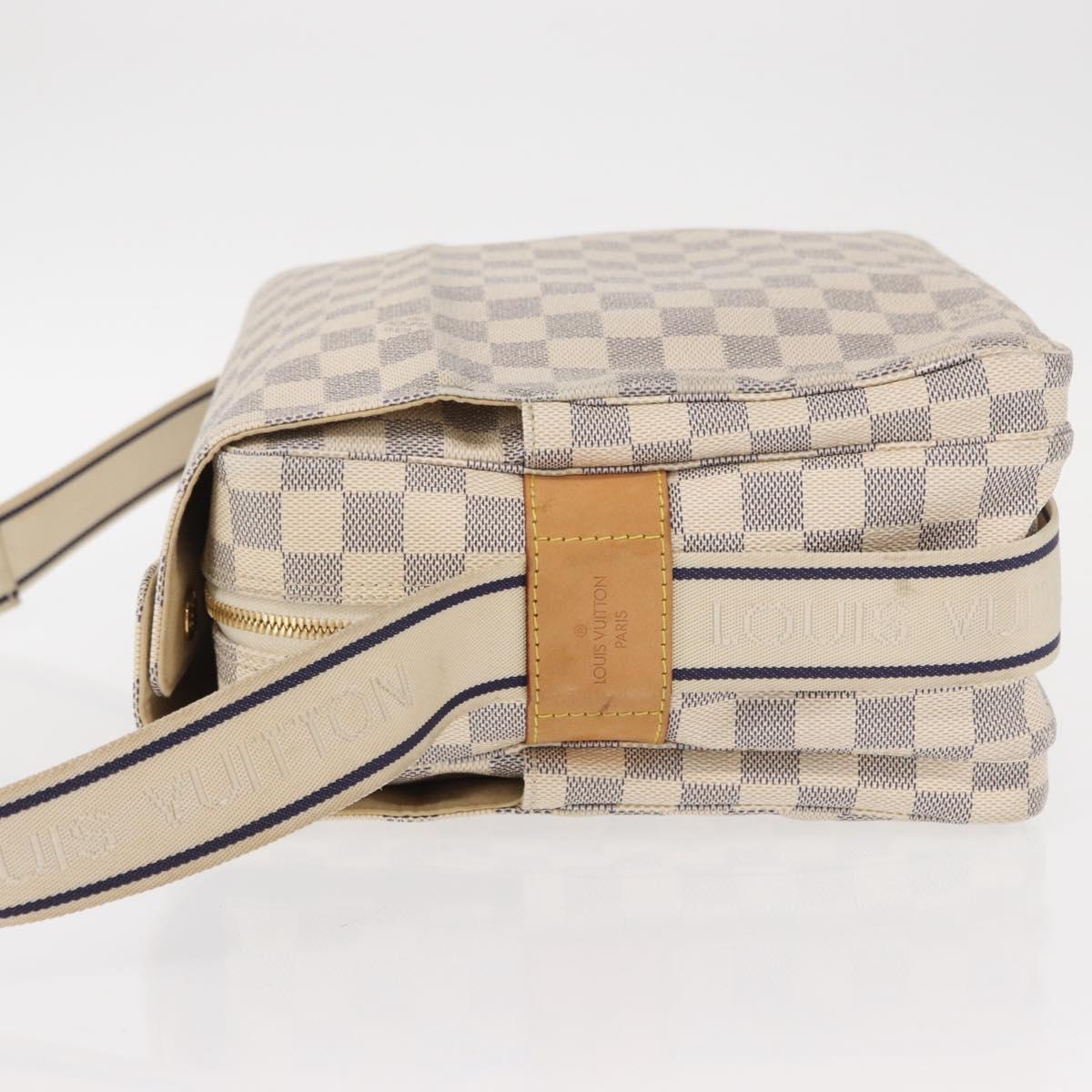 LOUIS VUITTON Damier Azur Naviglio Shoulder Bag N51189 LV Auth mr1589