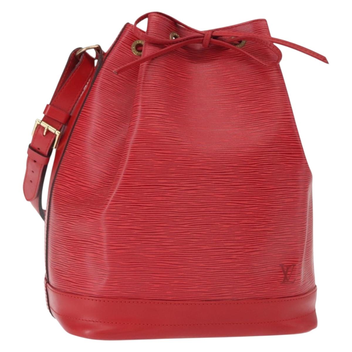 LOUIS VUITTON Epi Noe Shoulder Bag Red M44007 LV Auth mr1595