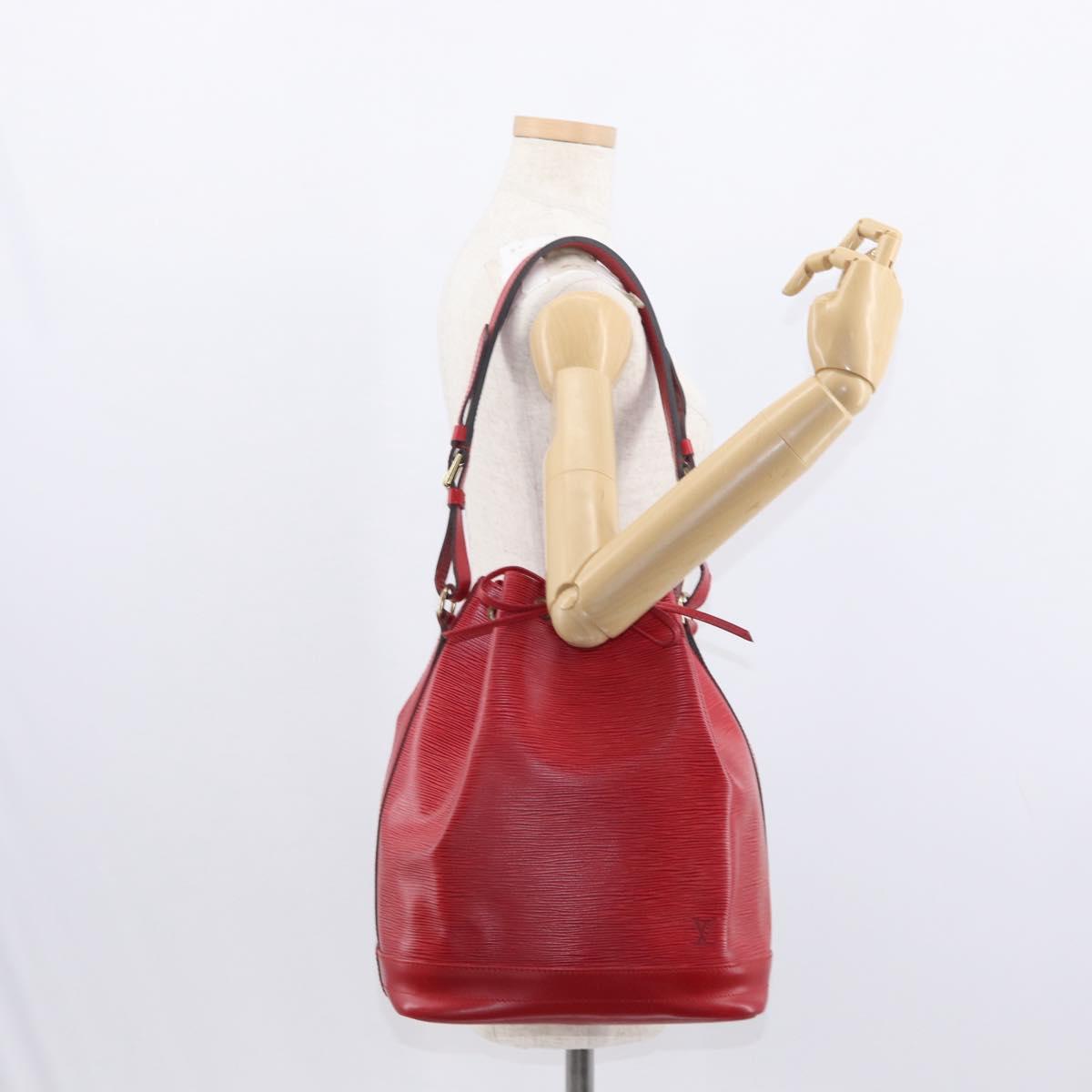 LOUIS VUITTON Epi Noe Shoulder Bag Red M44007 LV Auth mr1595
