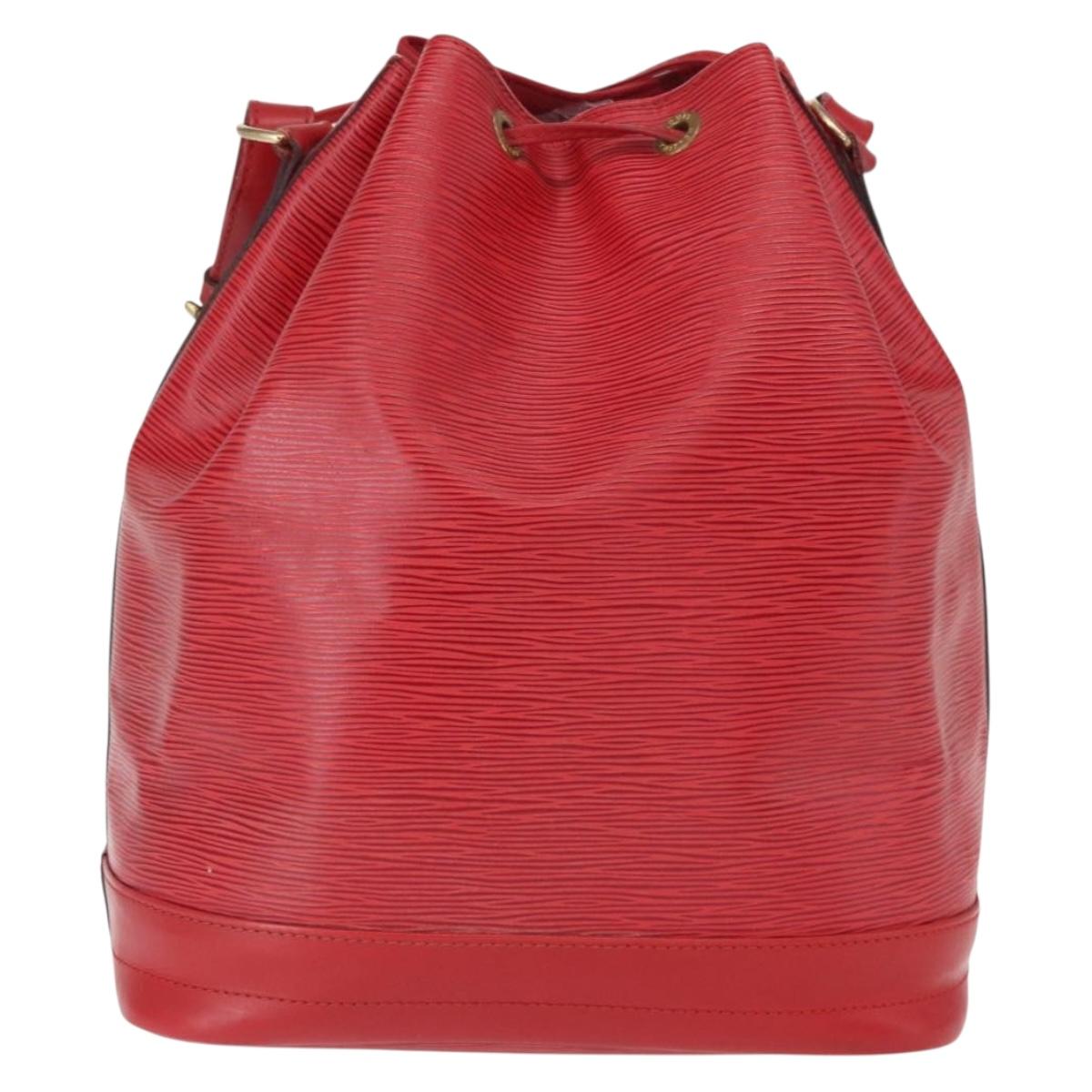 LOUIS VUITTON Epi Noe Shoulder Bag Red M44007 LV Auth mr1595