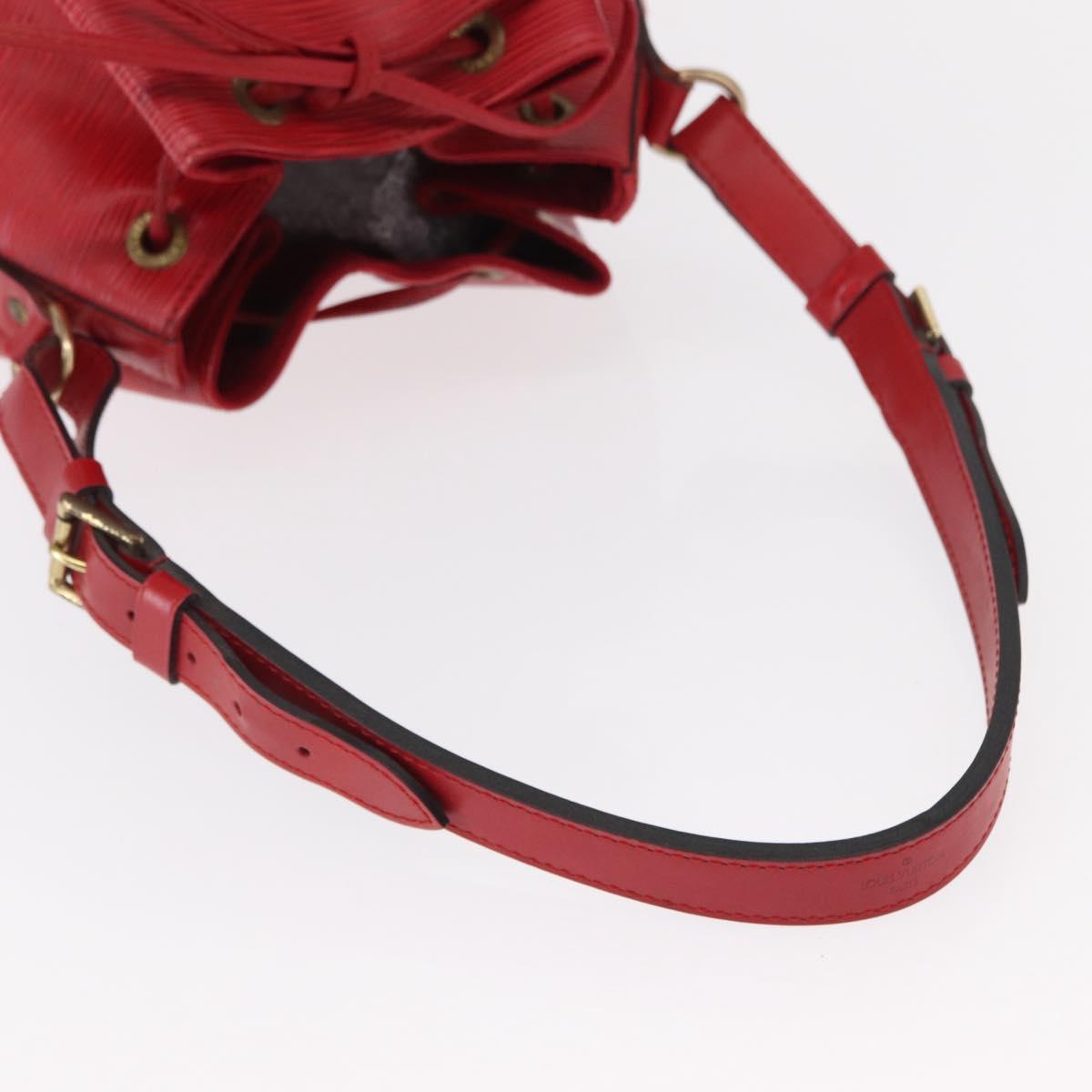 LOUIS VUITTON Epi Noe Shoulder Bag Red M44007 LV Auth mr1595