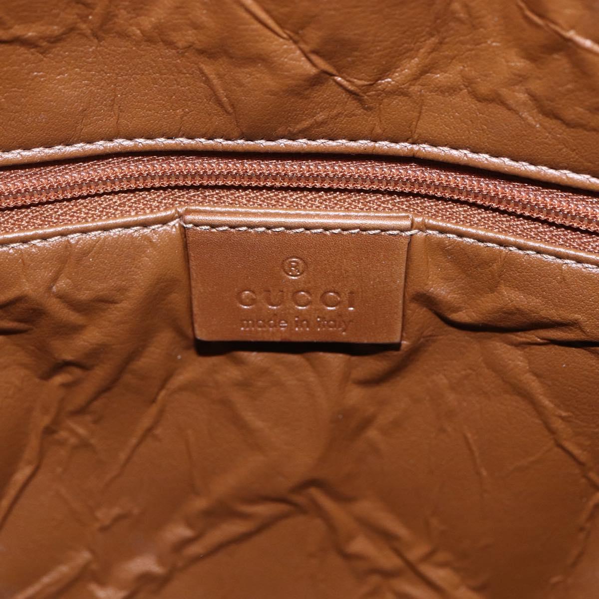 GUCCI GG Canvas Web Sherry Line special edition Hand Bag Beige Gold Auth mr1598